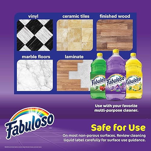 Miniatura 7 de Fabuloso Guantes de limpieza de microfibra, paquete de 3, color azul, sin pelusas, sin arañazos, para superficies y muebles, paño de mano de