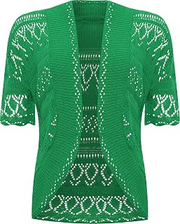 Amazon.co.uk: Women's Shrugs - Green 