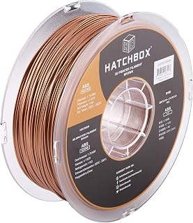 HATCHBOX Paint-Free ABS 3D Printer Filament, Dimensional Accuracy +/- 0.03 mm, 1 kg Spool, 1.75 mm, Brown