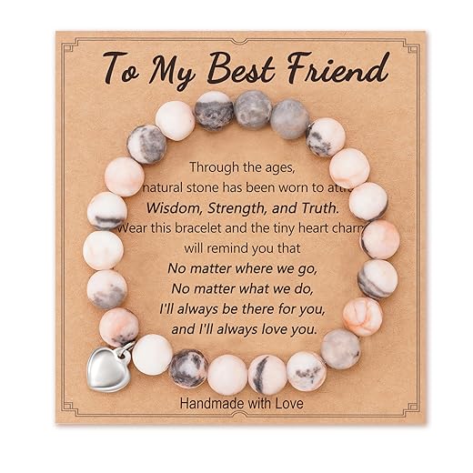 Best Friend Gift for Women, Best Friend Christmas Gift for Friends, Funny Christmas Stocking Stuffers for Women Adults Galentines Valentines Day Gifts for Friends Friendship Bestie Bff Bracelets