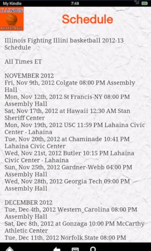 Illinois Basketball News (Kindle Tablet Edition)