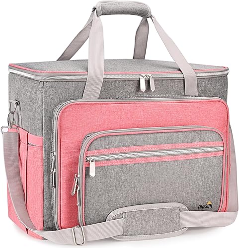 Miniatura 8 de Estuche para máquina de coser con correa para el hombro, bolsa de mano para máquina de coser, funda de transporte con almohadilla acolchada