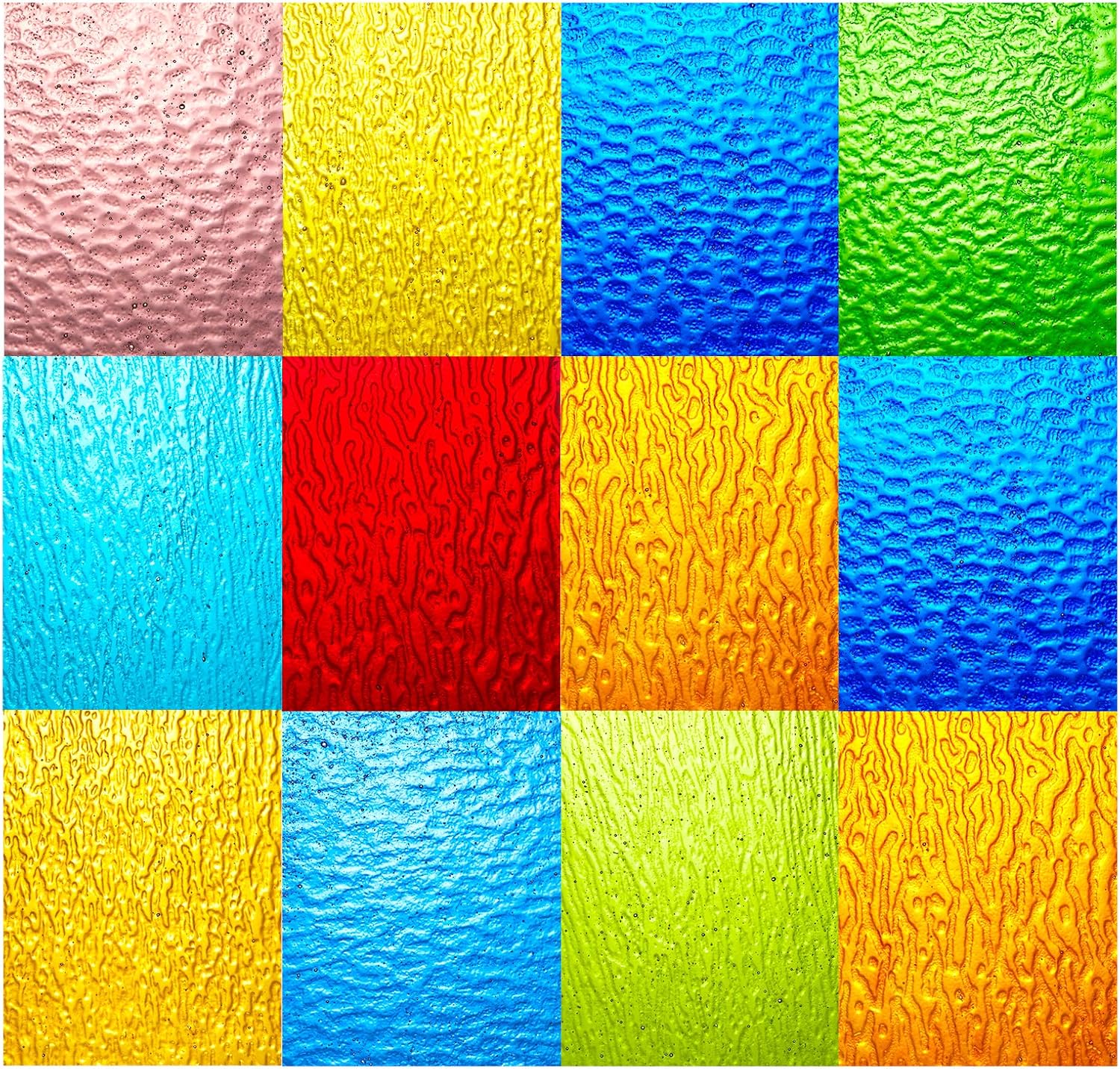 Lanyani 10 Sheets Variety Transparent Stained Glass Sheets Pack 4 X 6 Lanyani 10 Sheets Variety Transparent Stained Glass Sheets Pack 4 X 6