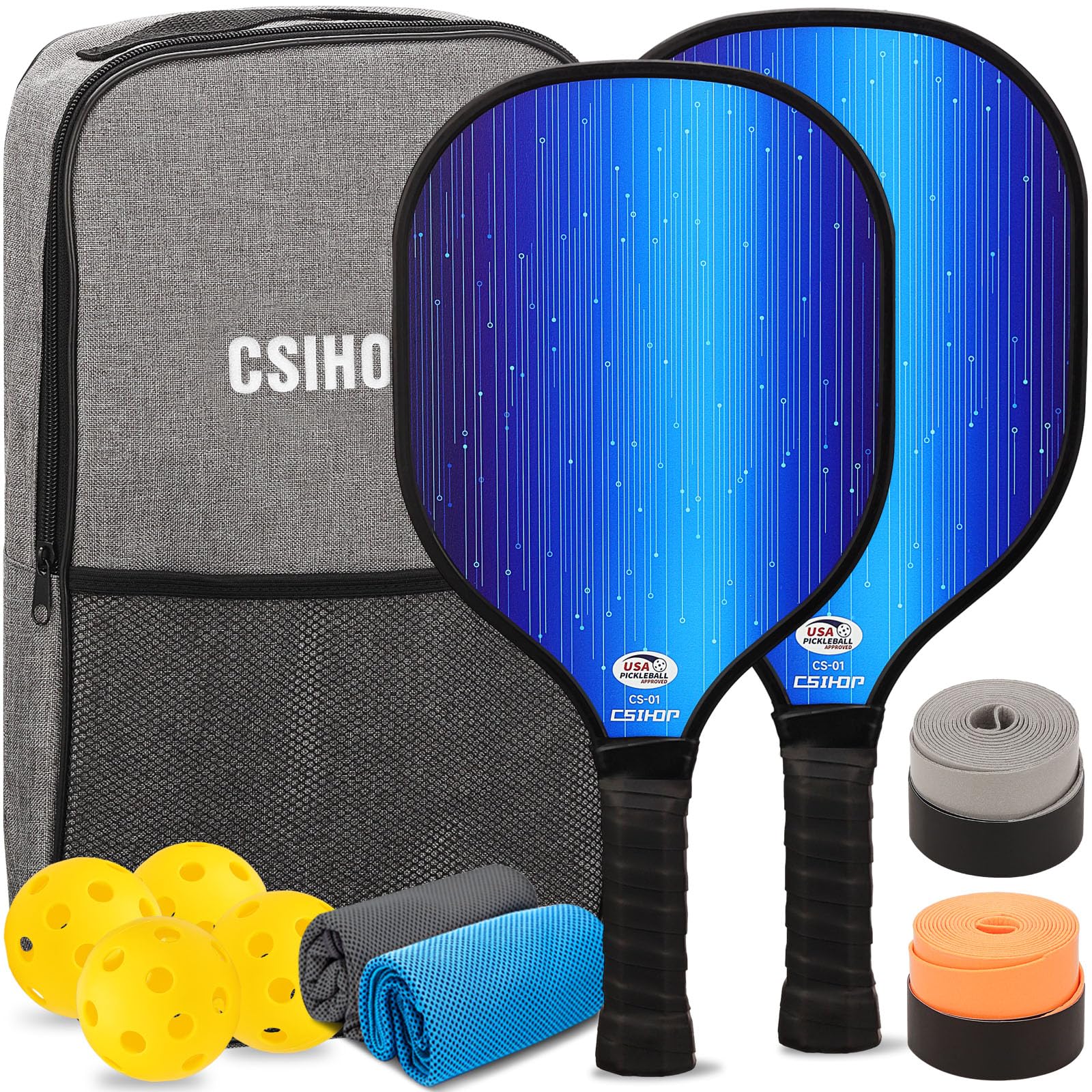 Amazon | ピックルボールパドルセット、USAPA承認ピックルボールセット