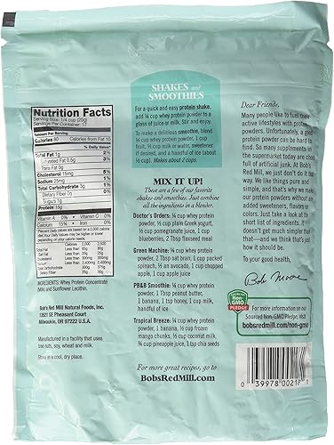 Miniatura 2 de Bob's Red Mill Concentrado de proteína de suero de leche, bolsas de 12 onzas (paquete de 4)