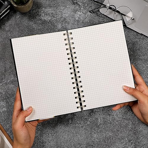 Miniatura 68 de Yoment Cuaderno de espiral con puntos y viñetas de 8.5 x 11 pulgadas, tamaño A4, cuadrícula de puntos grandes, papel de punto grueso de 3.53 oz/m²