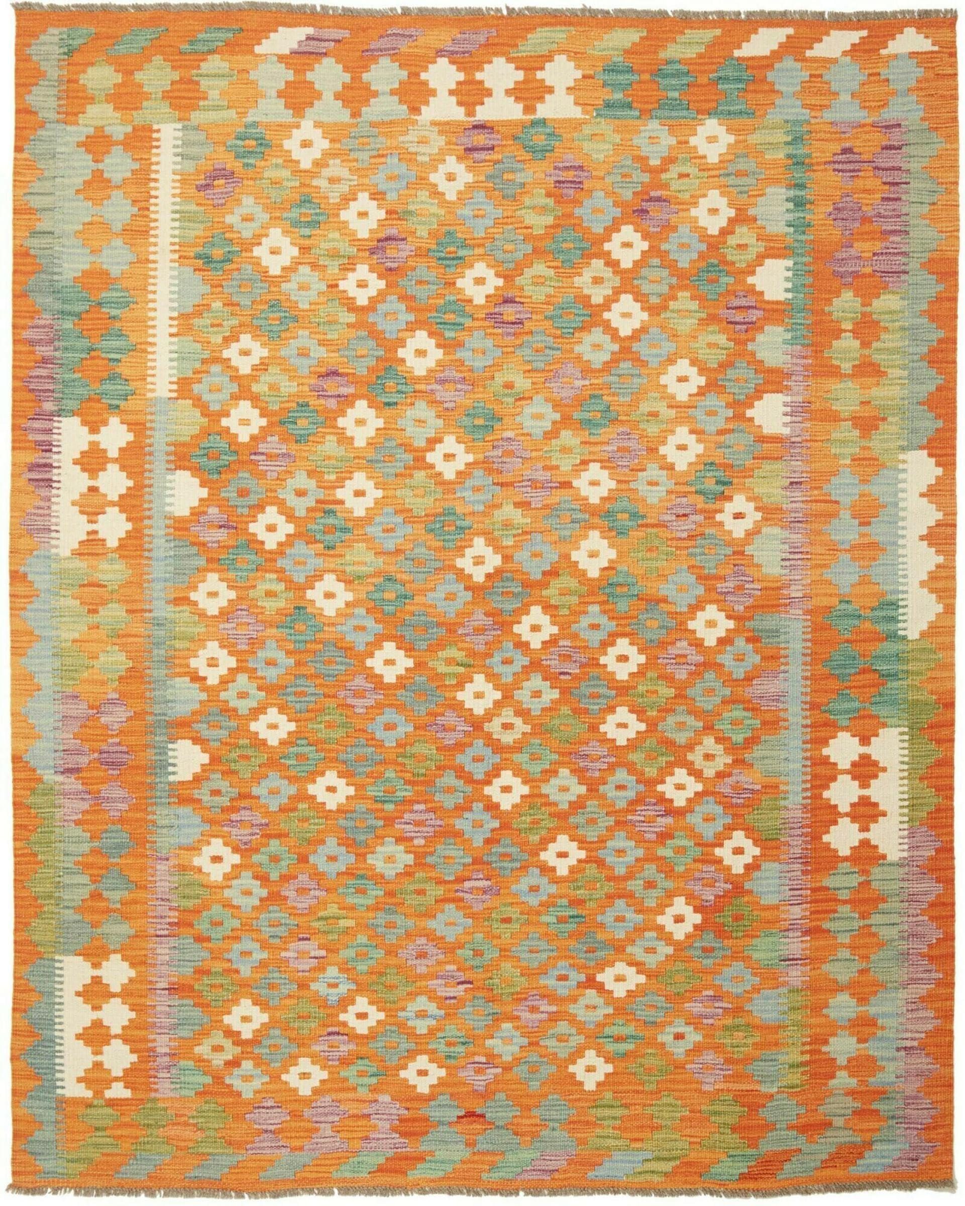 Tapis d'Orient Kilim Afghan 155x193, l'âme de l'artisanat dans votre maison
