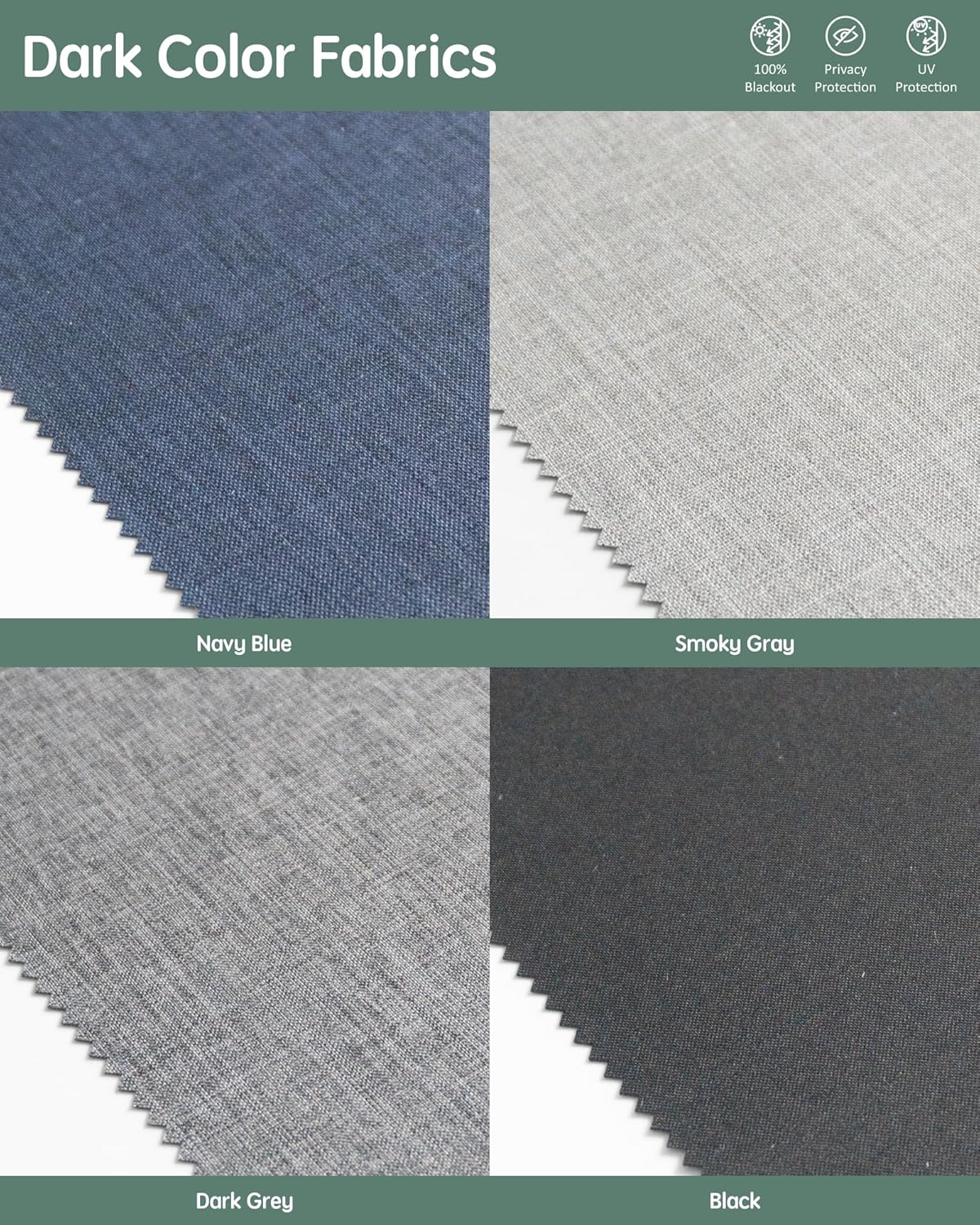 Yoolax Blackout Smart Blinds Fabric Roller Shades, Blinds for Windows, Fabric Sample (Multicolor) 3 91qDezMzS7L. AC SL1500