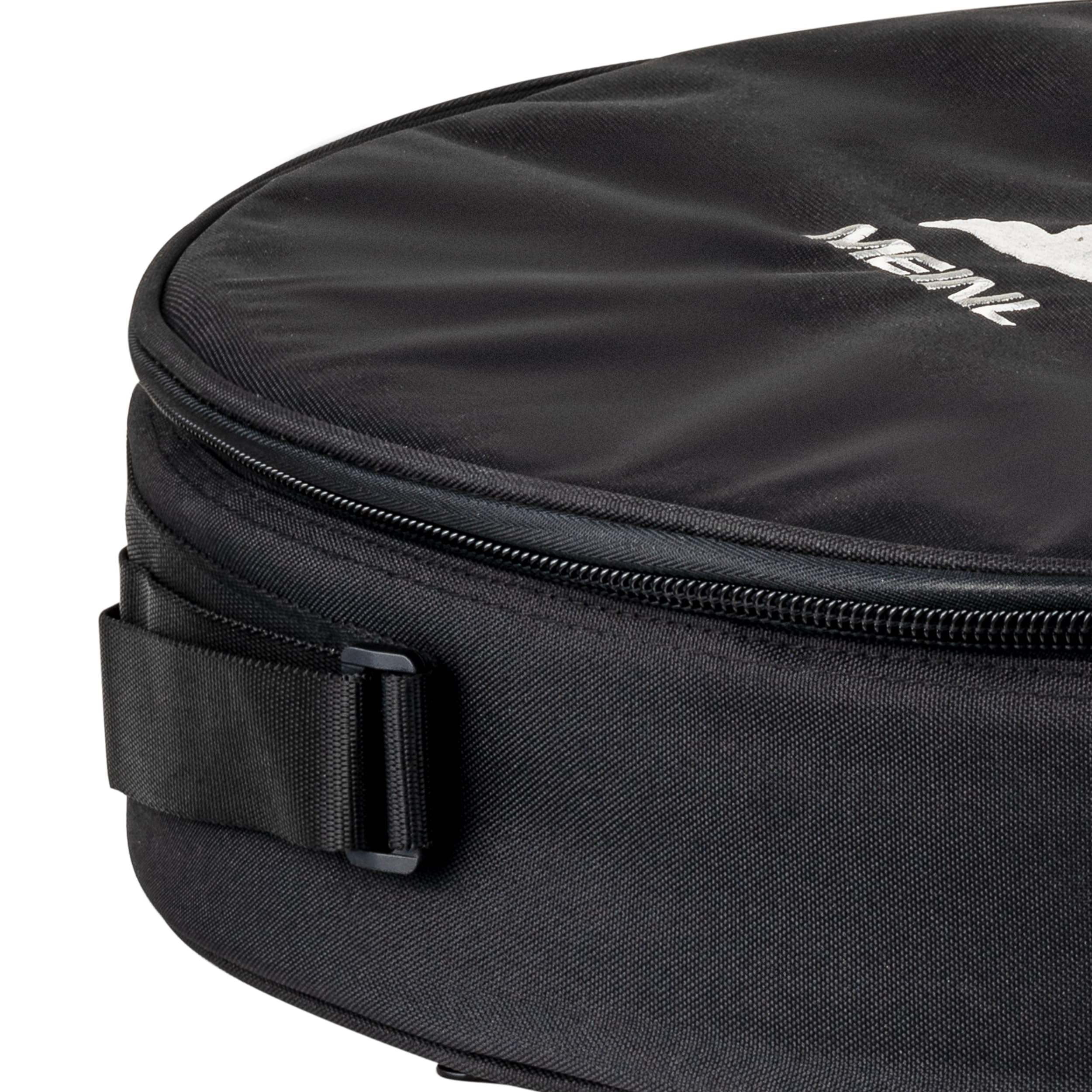 Meinl Percussion MFDB-14 - Custodia per tamburo a cornice, 35,6 cm (14") ø 6,4 cm (2.5"), in nylon rinforzato, nera