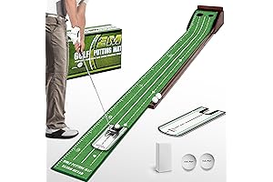 Putting Practice Mat: Perfect Your Strokes Anytime, Anywhere!