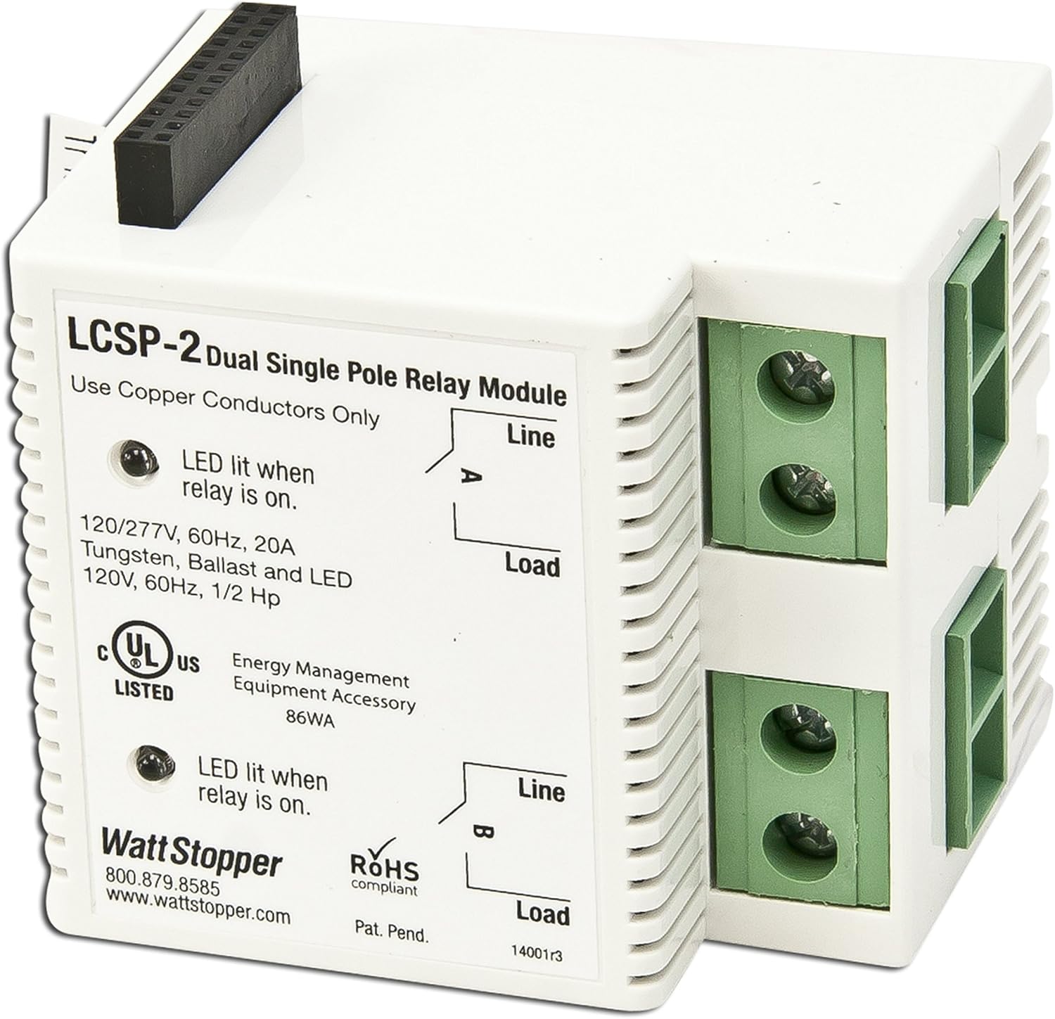 Wattstopper LCSP2 Relay Module Automotive