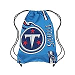 FOCO Tennessee Titans NFL Alternate Color Big Logo Drawstring Backpack - Blue