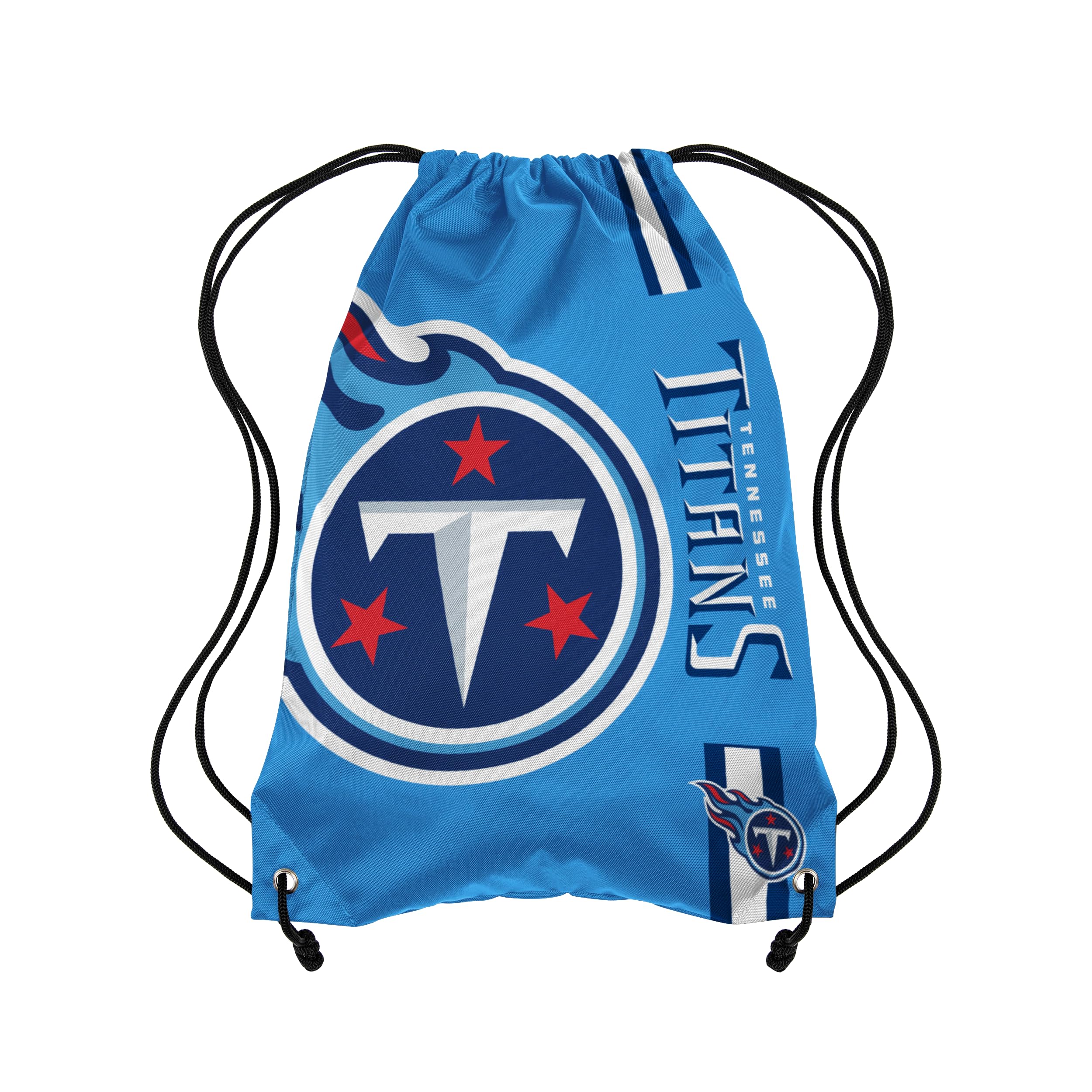 FOCO Tennessee Titans NFL Alternate Color Big Logo Drawstring Backpack - Blue