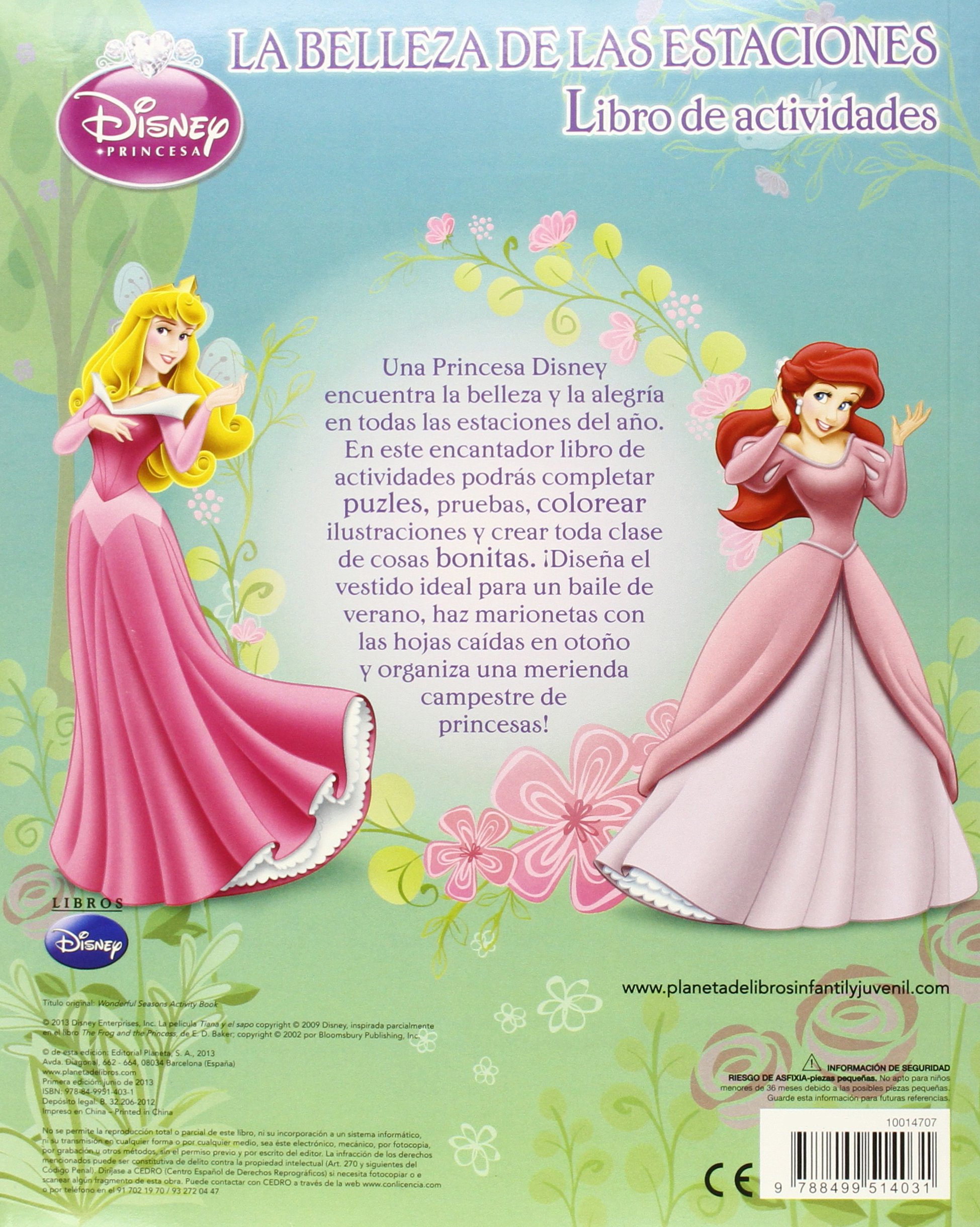 Princesas. La belleza de las estaciones: Libro de actividades (Disney. Princesas)