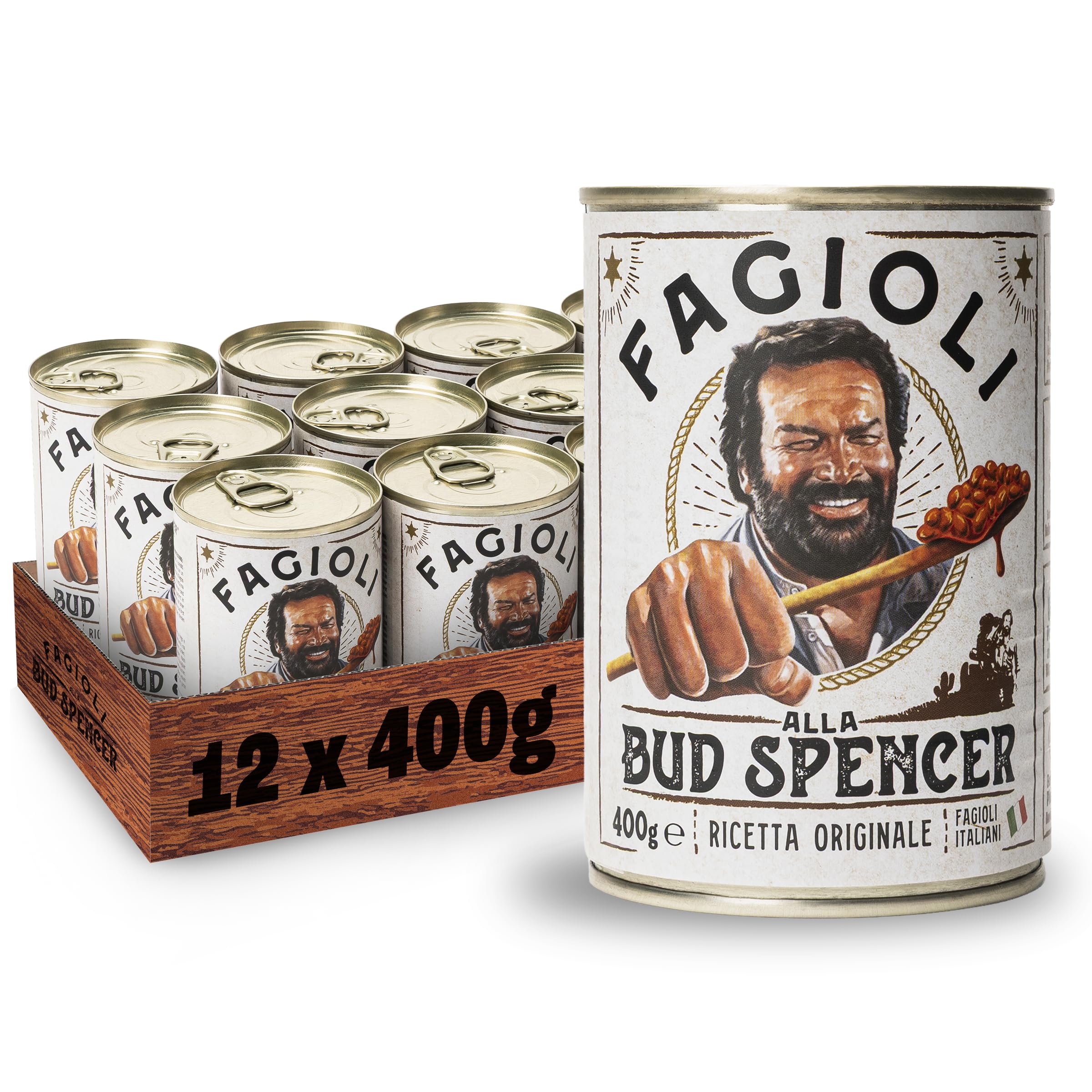 Fagioli alla Bud Spencer – Ricetta Originale (Vassoio da 12 Lattine da 400g)