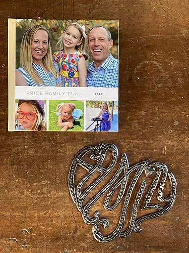 Miniatura 4 de Corazón de amor familiar, positivo, esperanza, arte de pared de metal, corazón sagrado milagro, metal haitiano, acero reciclado, 7 x 8 pulgadas