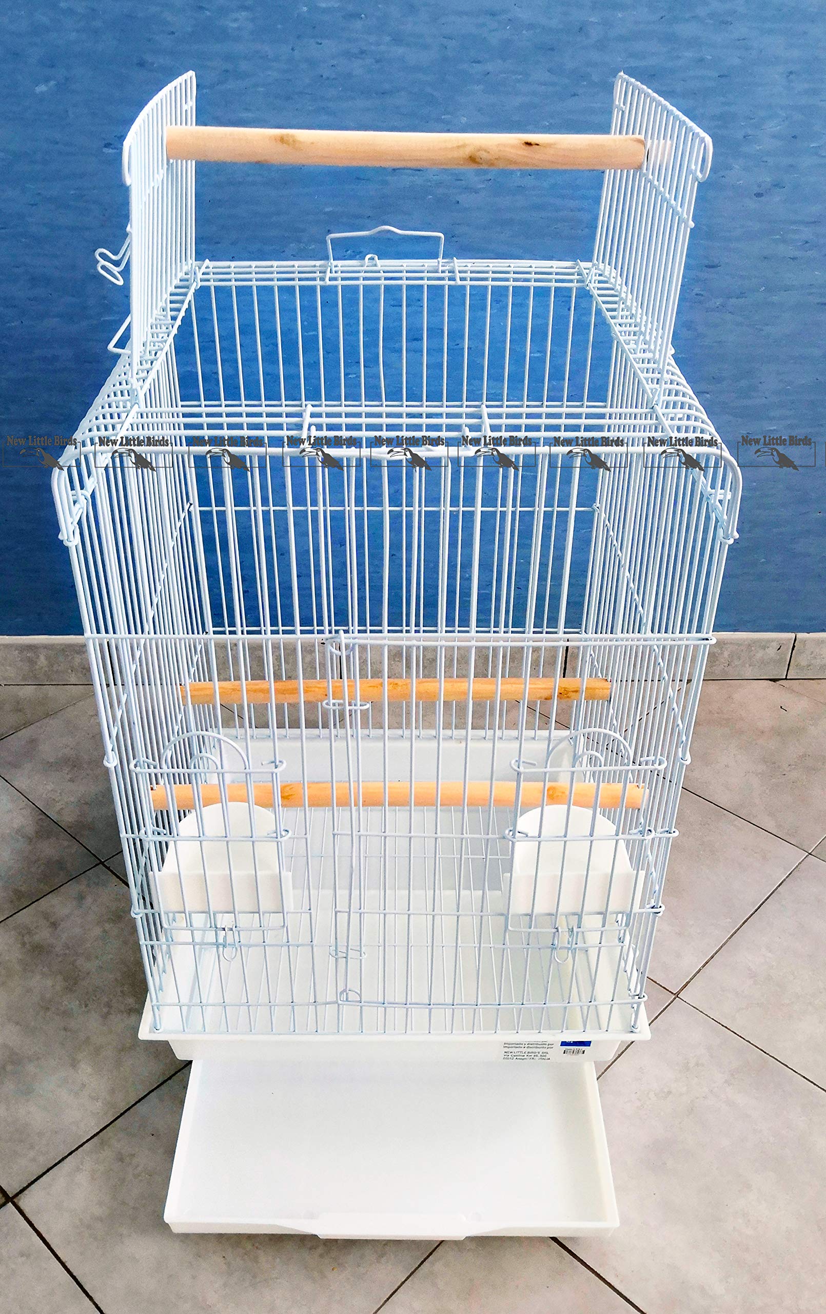 New Little Birds Voliera Per Pappagalli Diensioni 81x58,5x185 C Cod - 8