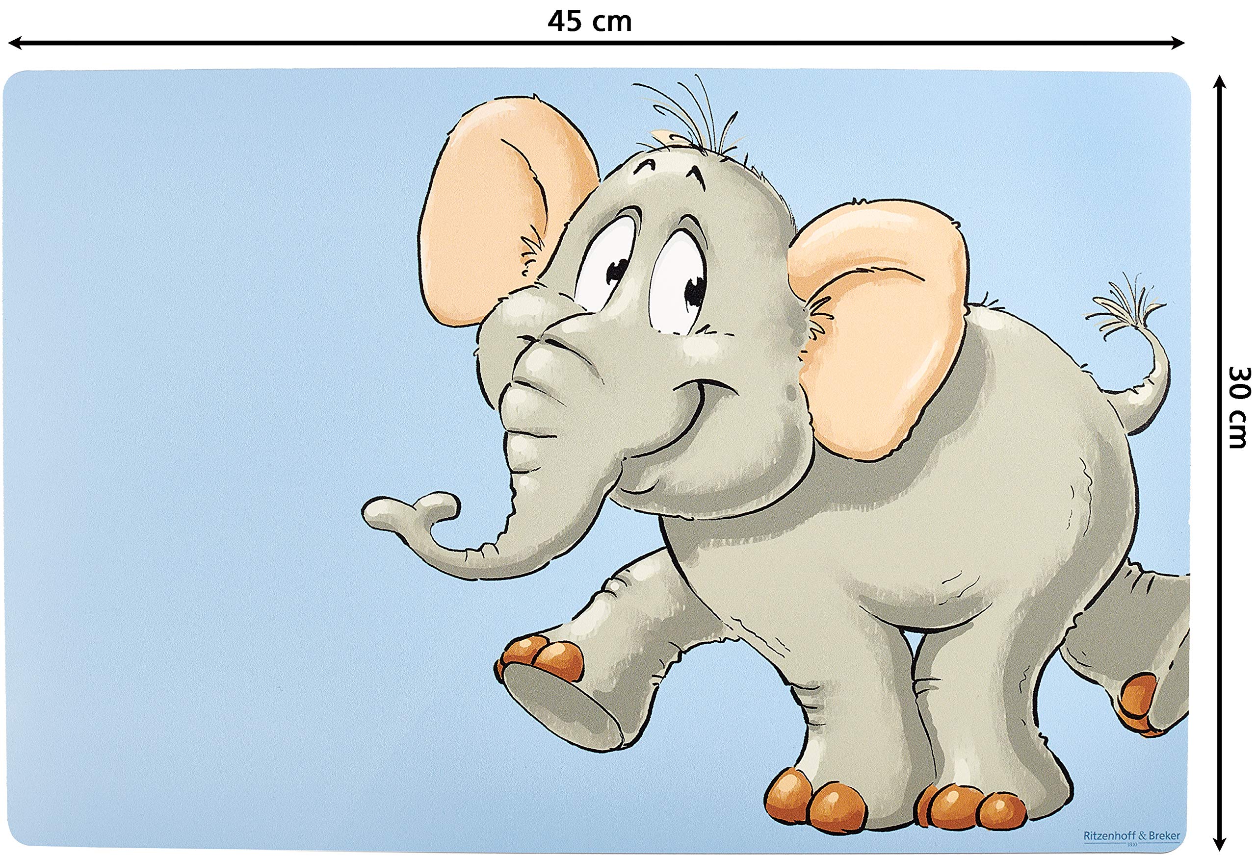 Ritzenhoff & Breker Happy Zoo – Set 5 Tovagliette In Plastica Con Animali: Leone, Coccodrillo, Elefante, Zebra E Fenicottero - 4