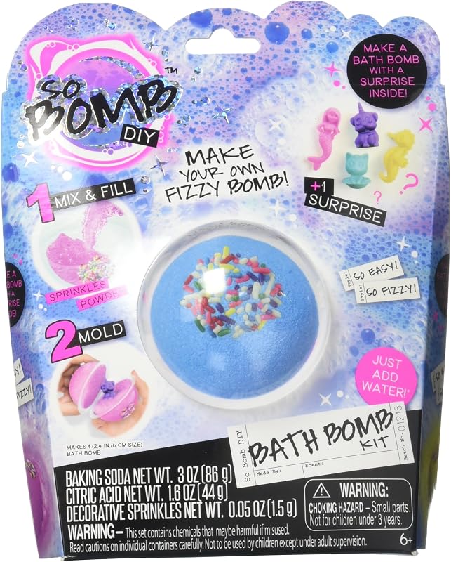 Kit faça você mesmo para bomba de banho So Bomb, com molde e figurinha surpresa