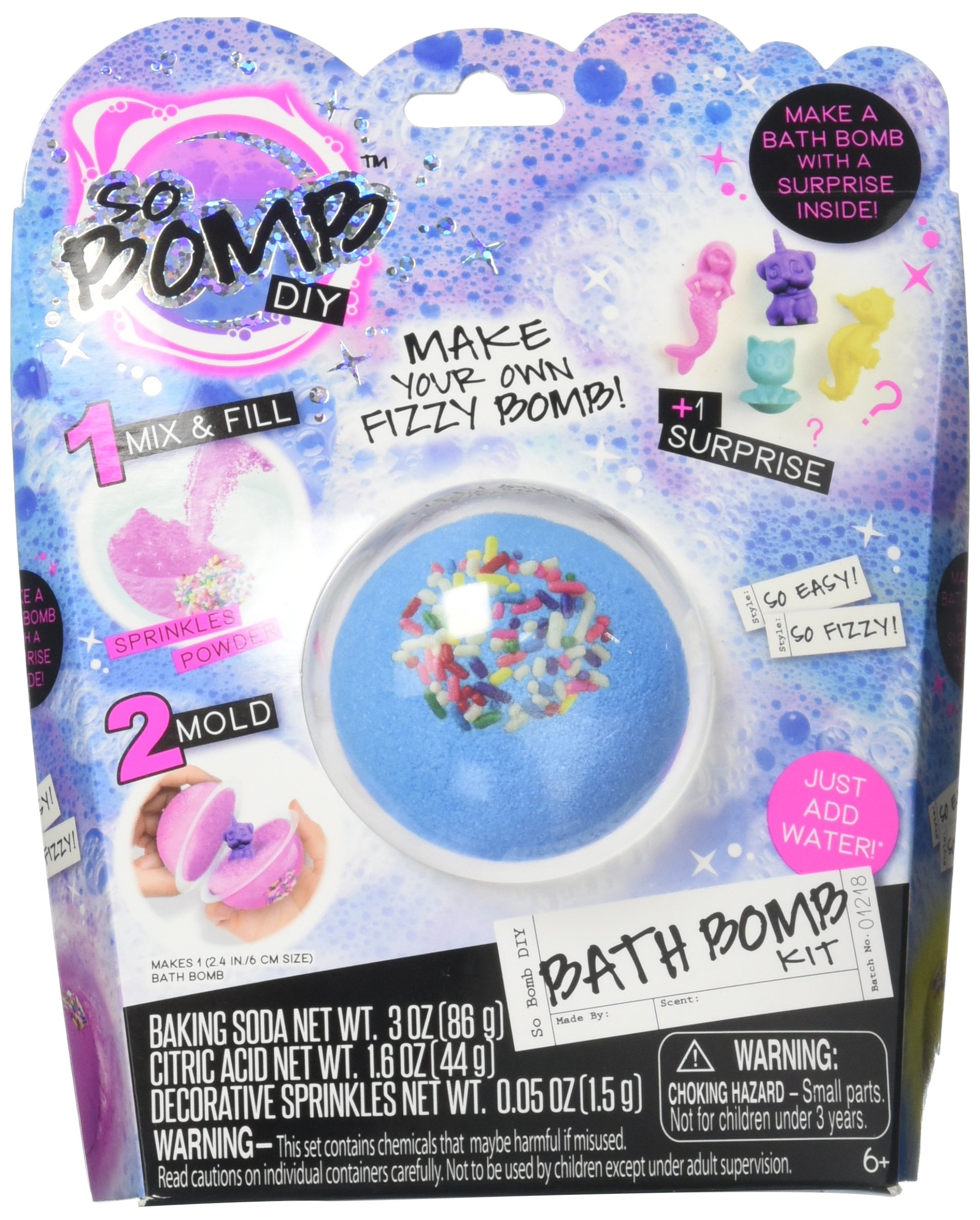 Canal Toys So Bomb DIY 222002 Blister Pack Bath Bomb, Multi