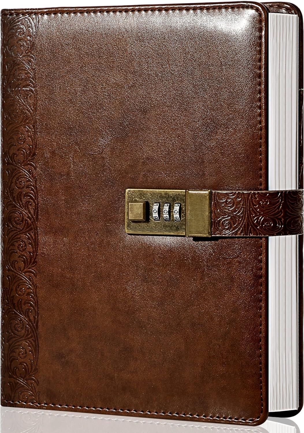 Locking Journal for Adults Journal with Lock Large Binder Notebook 6