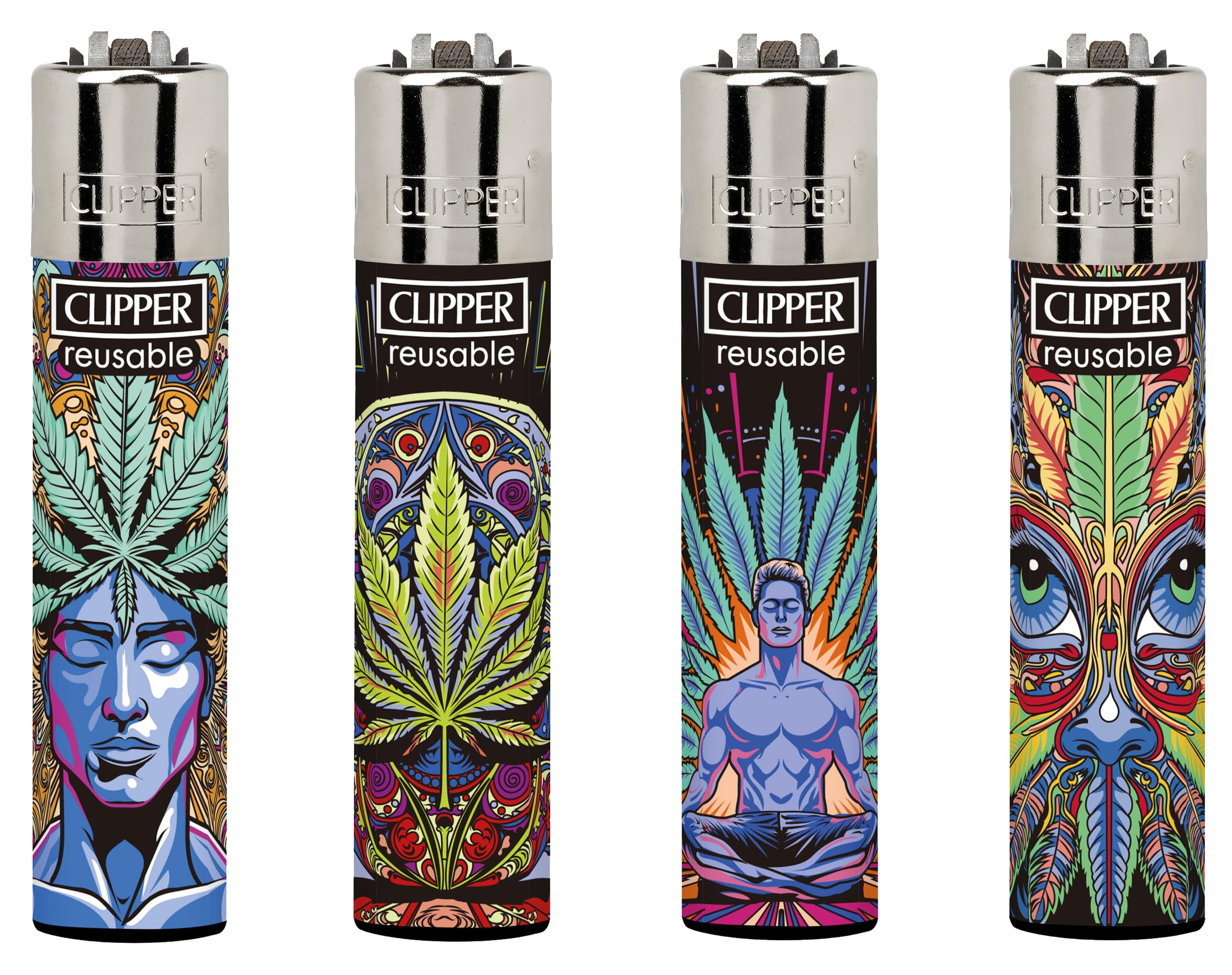 Ksp Partners Ltd E-Commerce 4 X Clipper Lighters- Weed Trips