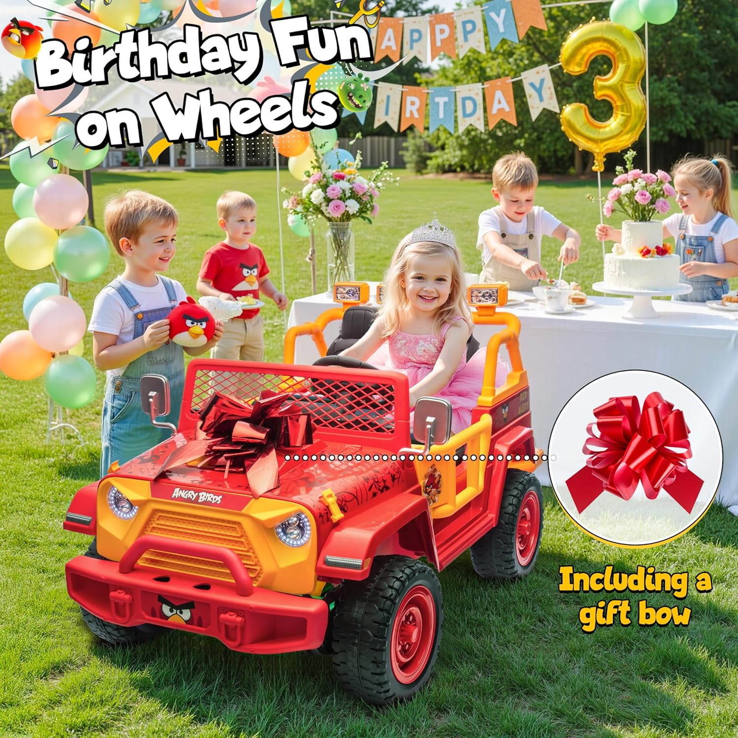 Car for Kids, XL 24V 2 Seater Ride On Electric Car w/Remote Control, 24volt Battery Powered Electric Vehicle w/ 20" Large Seat, 130lbs Weight Capacity, Bluetooth