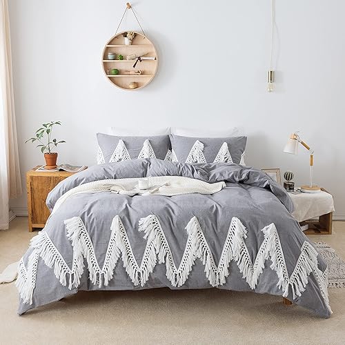 Softta Grils - Juego de cama con pompones y volantes