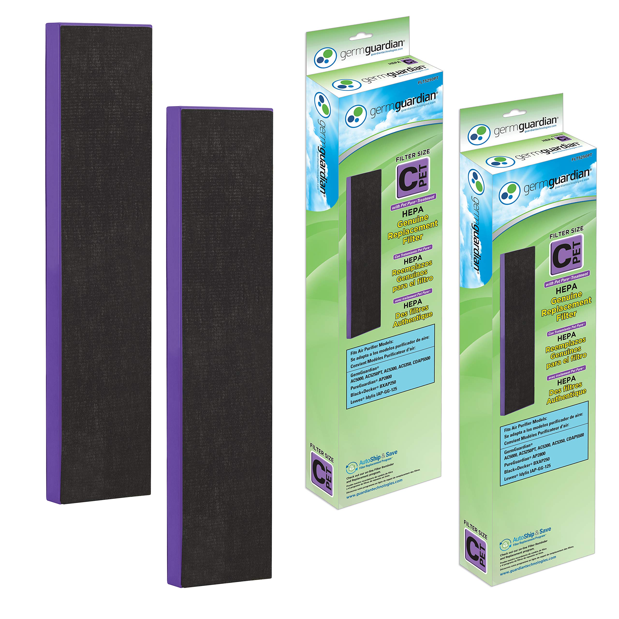 Photo 1 of GermGuardian Pet Pure HEPA Air Purifier Filter (2-Pack)