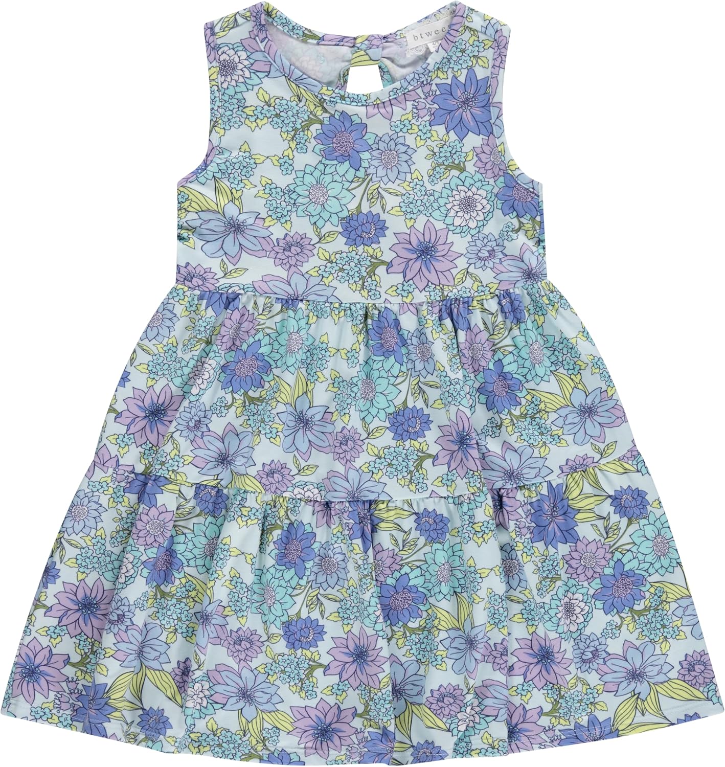 BTween Girls Mix and Match Set 4 Pack Soft Cotton Blend, Shirt. Biker Short, Dress and Romper - Image 4