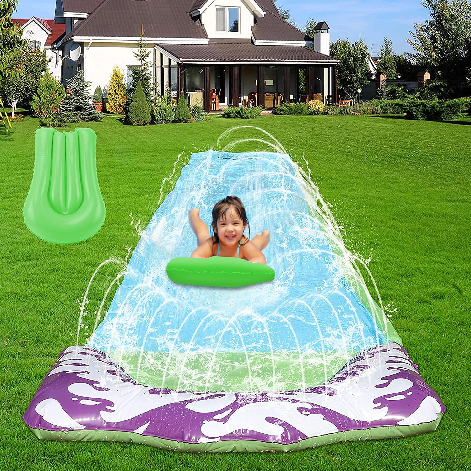 Buy EPROSMIN Lawn Water Slides for Kids and Adults 15.7 FT Giant Blow