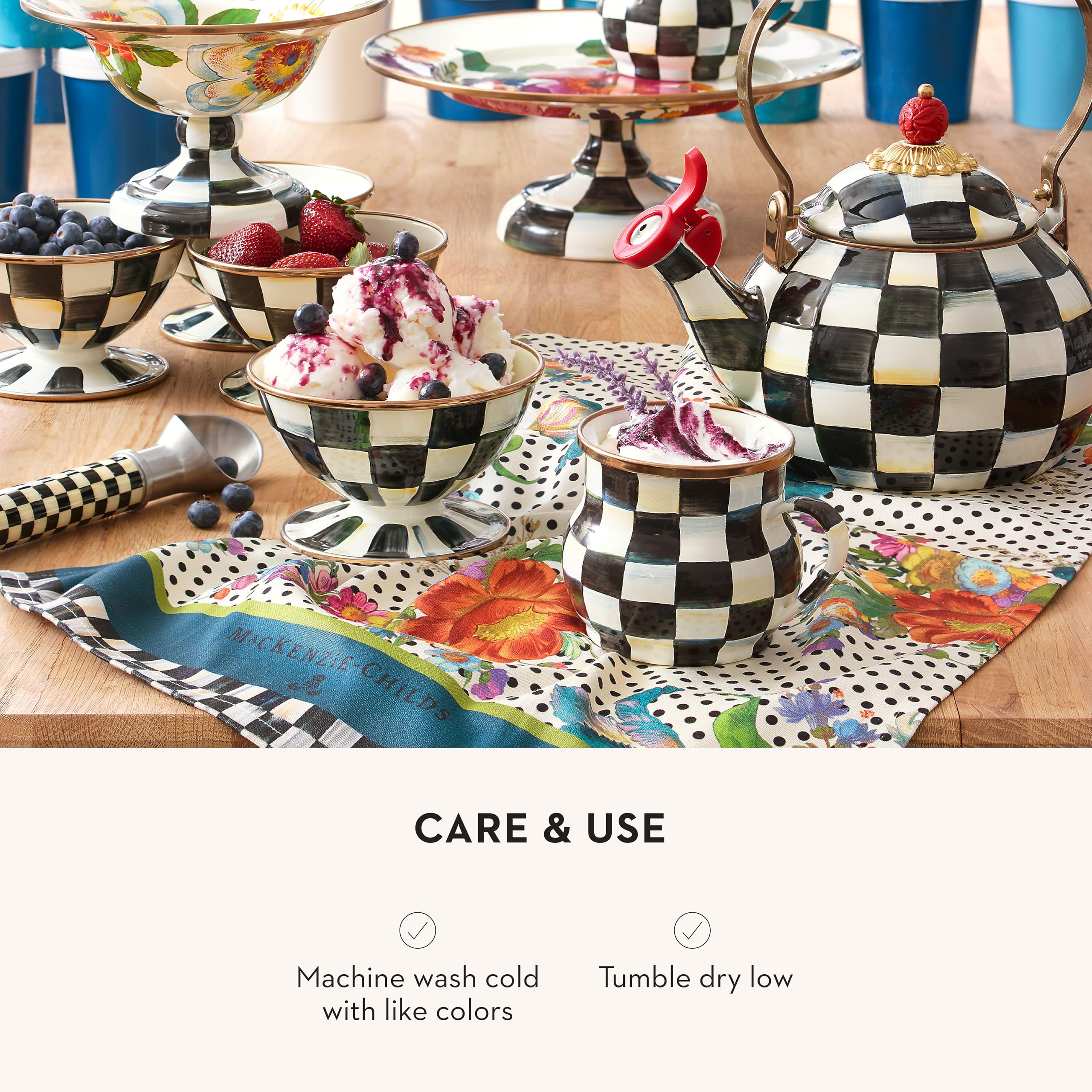 MACKENZiE エルメス　マッケンジーチャイルズ 花柄　まとめ売りセット Amazon.com: MACKENZIE-CHILDS Cotton Dish Towel, Cute Decorative