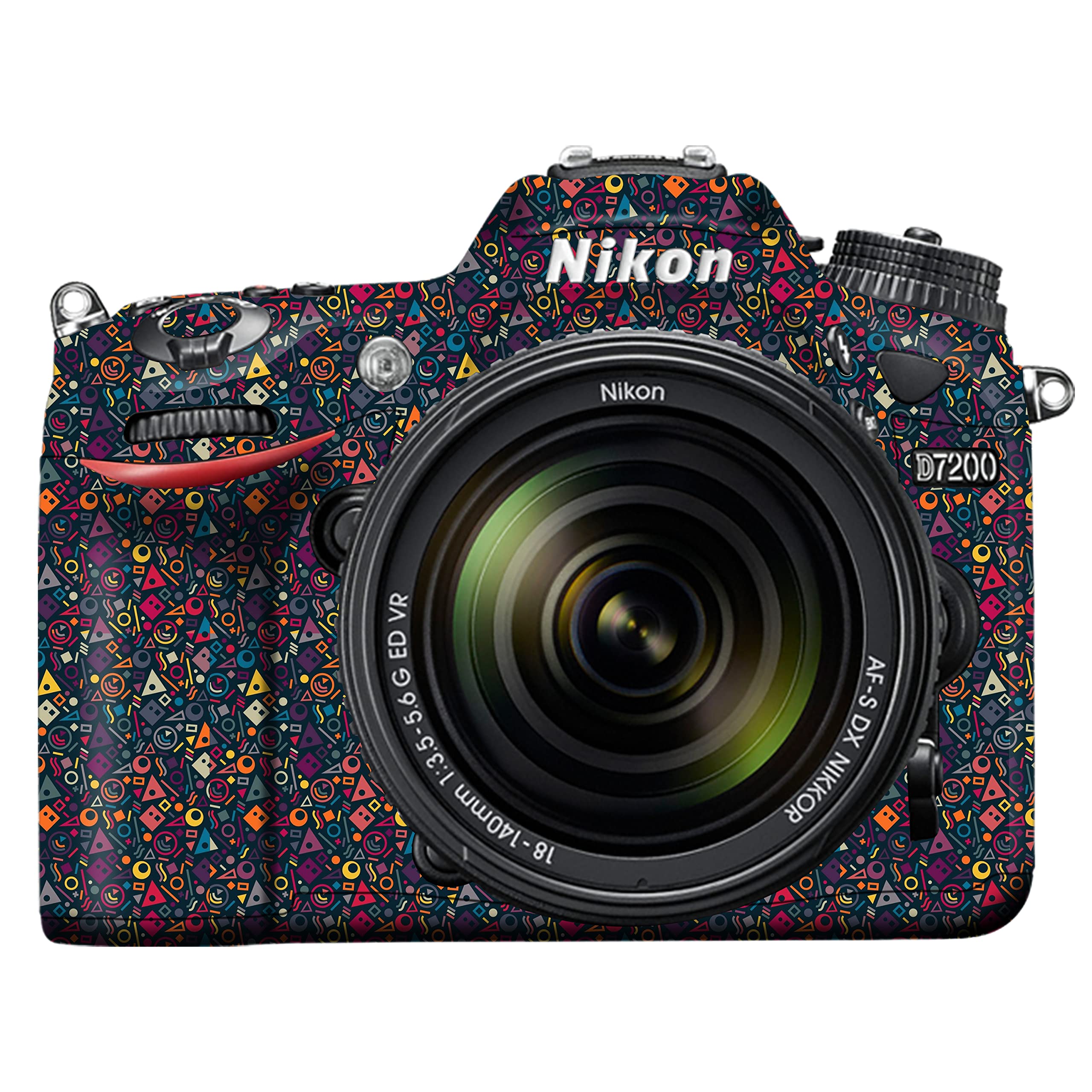 Premium DSLR Camera Scratchproof Protective Skin for Nikon D7200 - No Residue Removal, Bubble Free, Scratch Resistant, Stretchable, HD Quality Printed - Design 002-image-15