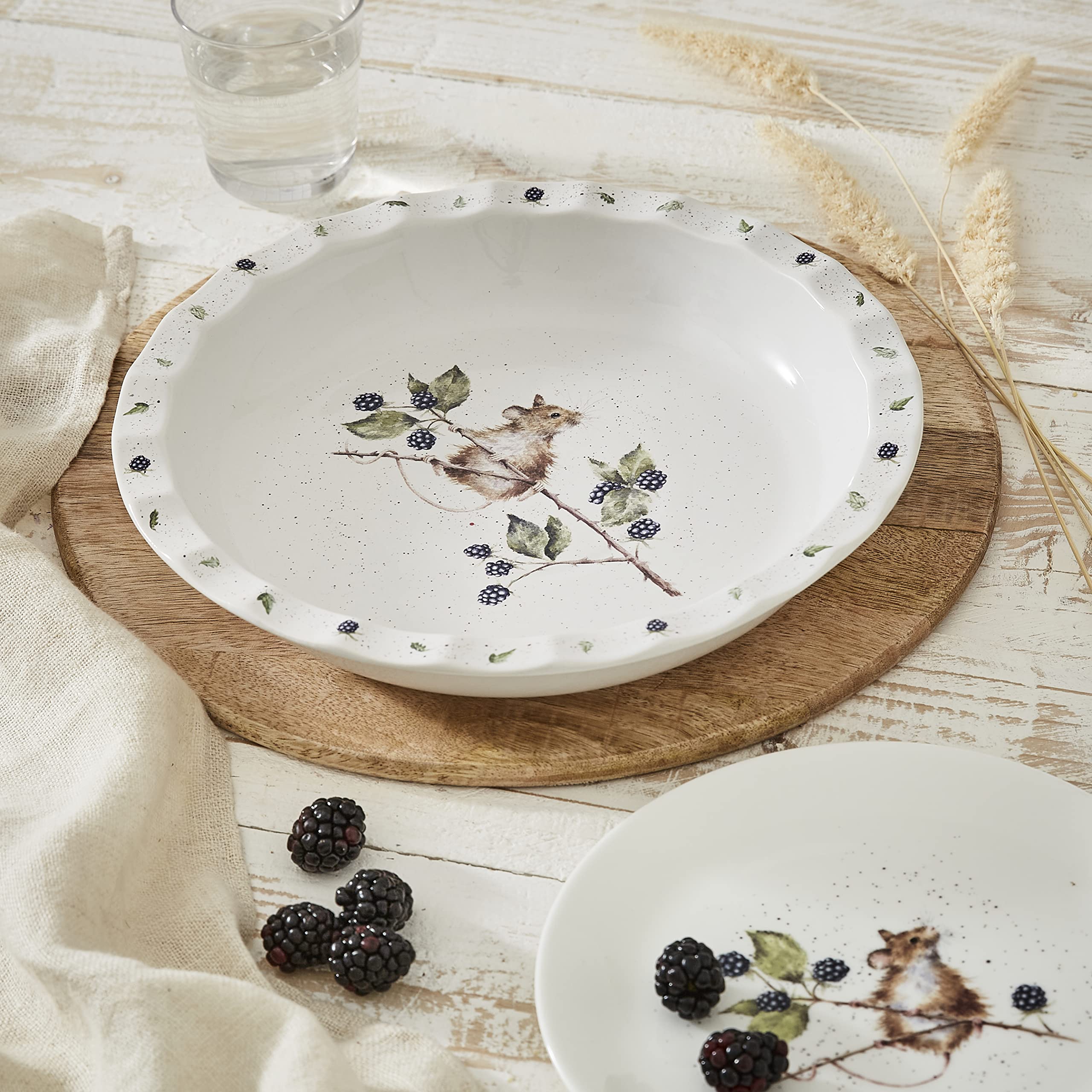 Wrendale Designs Plat à tarte « Brambles »