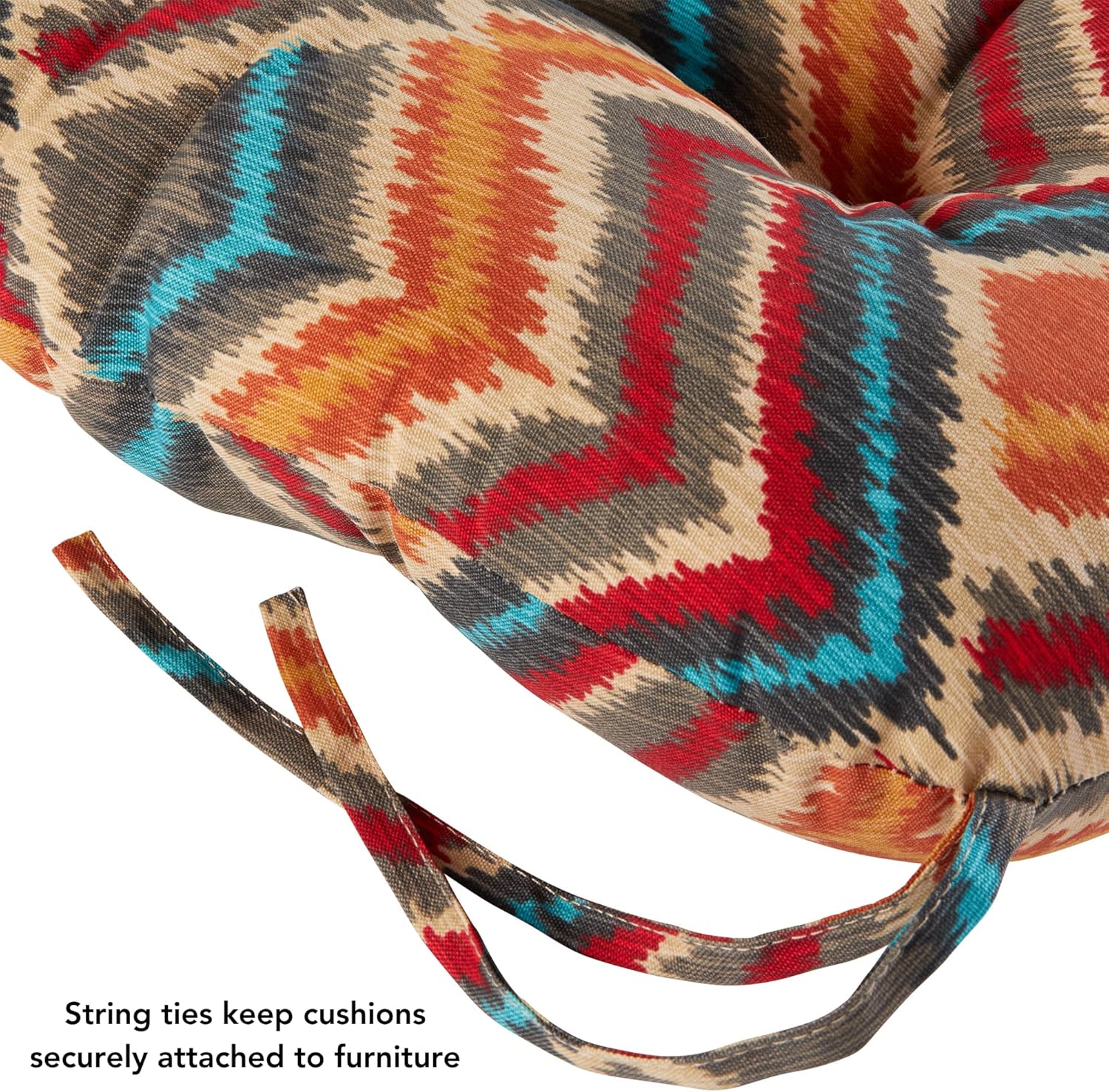 Greendale Home Fashions Square Outdoor Dining Seat Cushion (Set of 2), Aztec 2 Count