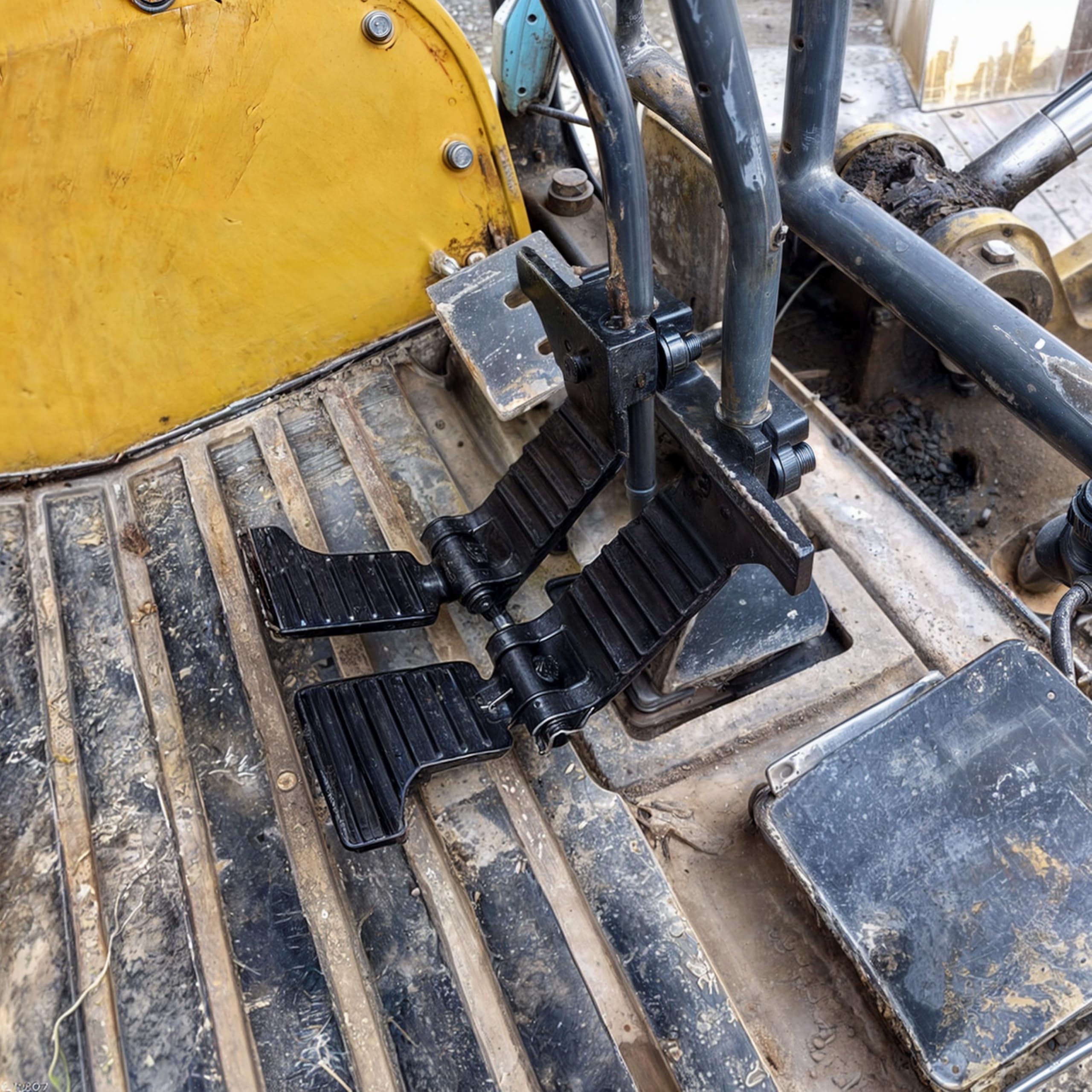 Marsrut 2PCS Excavator Foot Pedals Fit for Kubota 15/20/30