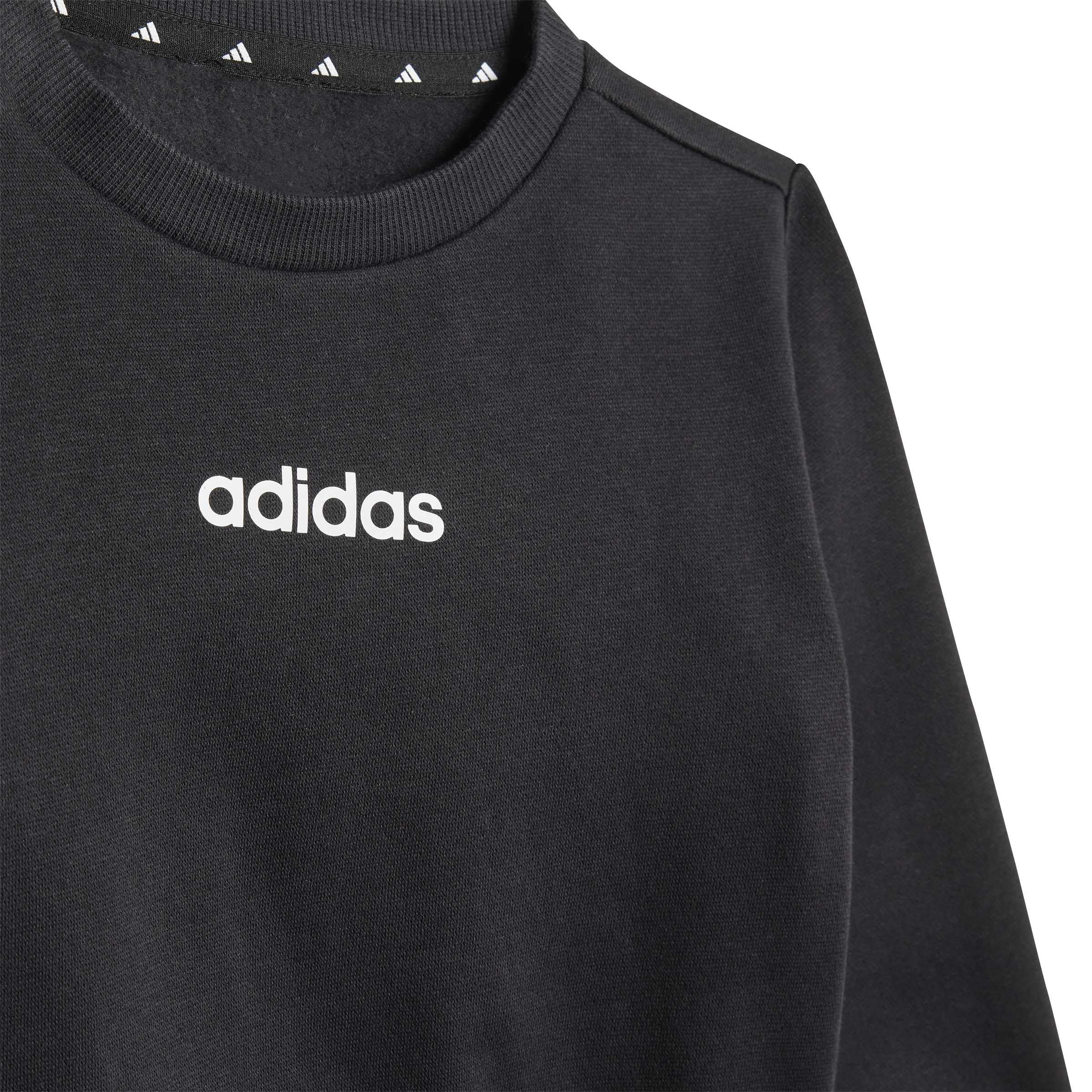adidas Mixte bébé Essentials Linear Logo Jogger Track Suit, black/white, 12-18 Months