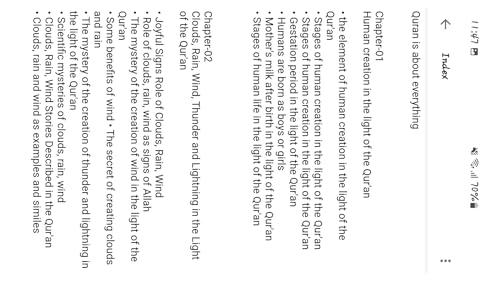 Quran is about Everything