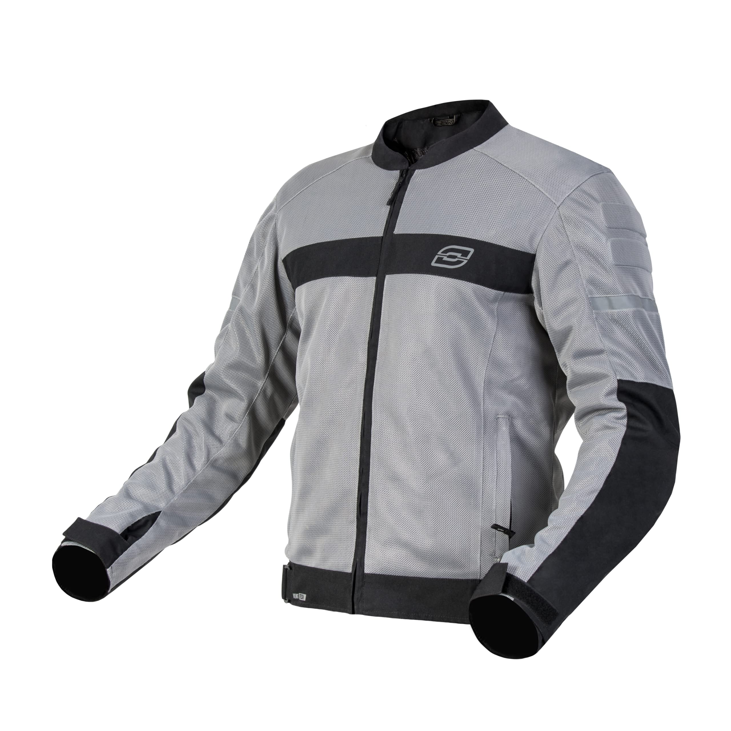 OZONE MOTO Dart Motorradjacke Herren | Textil | Ellbogen und Schulterprotektoren | Reflektierende Elemente | Mesh-Einsätze | 4 Taschen | Größen bis 10XL