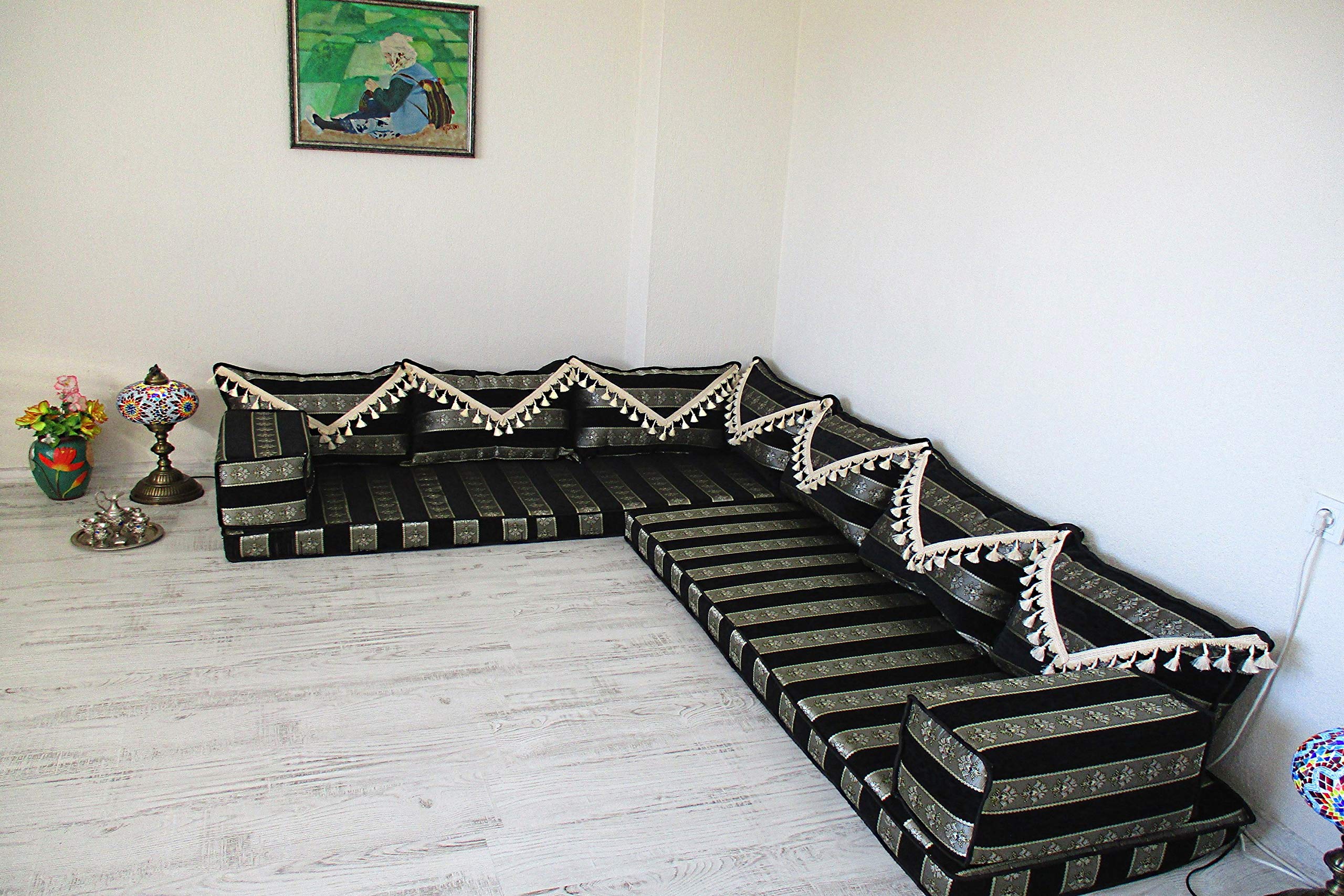 Arabic Corner Sofa Set,Arabic Floor Seating,Arabic Floor Sofa,Arabic Majlis,Arabic Couches,Jalsa
