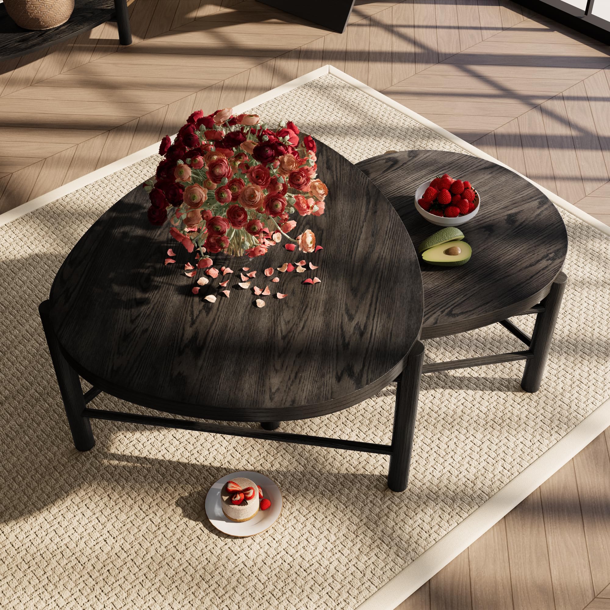 Amazon.com: A set of two water drop-shaped coffee tables for the