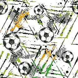 Papel De Parede Adesivo Futebol Bola Quarto 5m