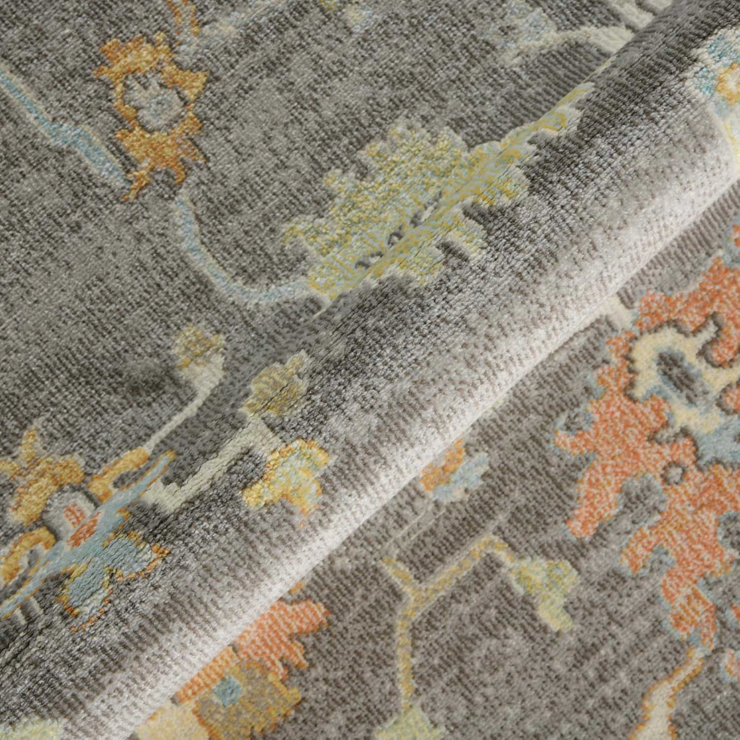 AMER Rugs – Bohemian Collection – 2×3 ft – Turkish Boho Classic Area Rug – Durable, Weather-Resistant, High-Traffic, Pet-Friendly, Indoor/Outdoor – Taupe Multi