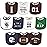 Hudson Baby Unisex Baby Cotton Terry Drooler Bibs with Fiber Filling, Football, One Size