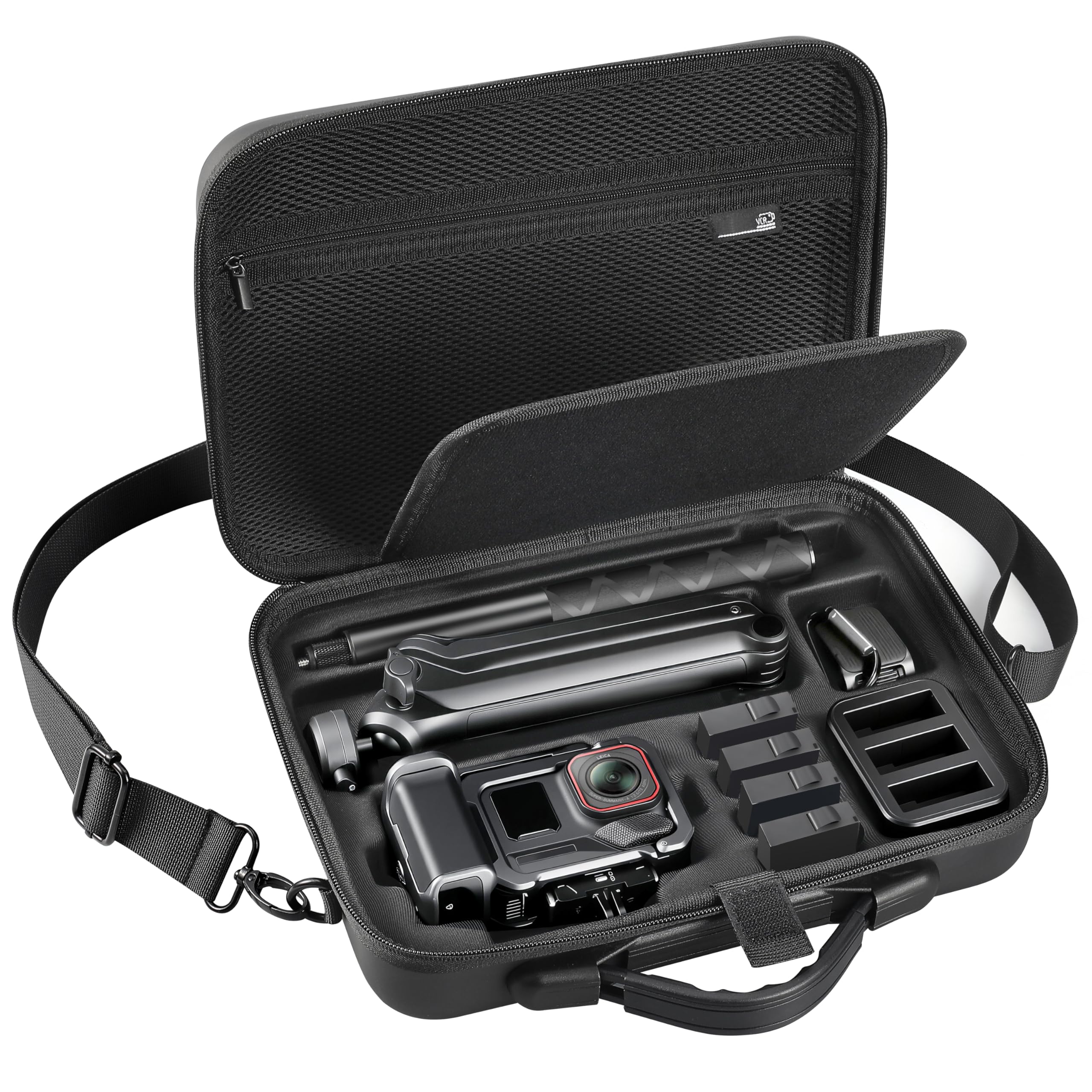Carrying Case for Insta360 ACE Pro/Ace Pro 2 Xplorer Grip Kit Accessories Storage Travel Bag for Insta 360 Multi Mount/114cm Selfie Stick-image-2