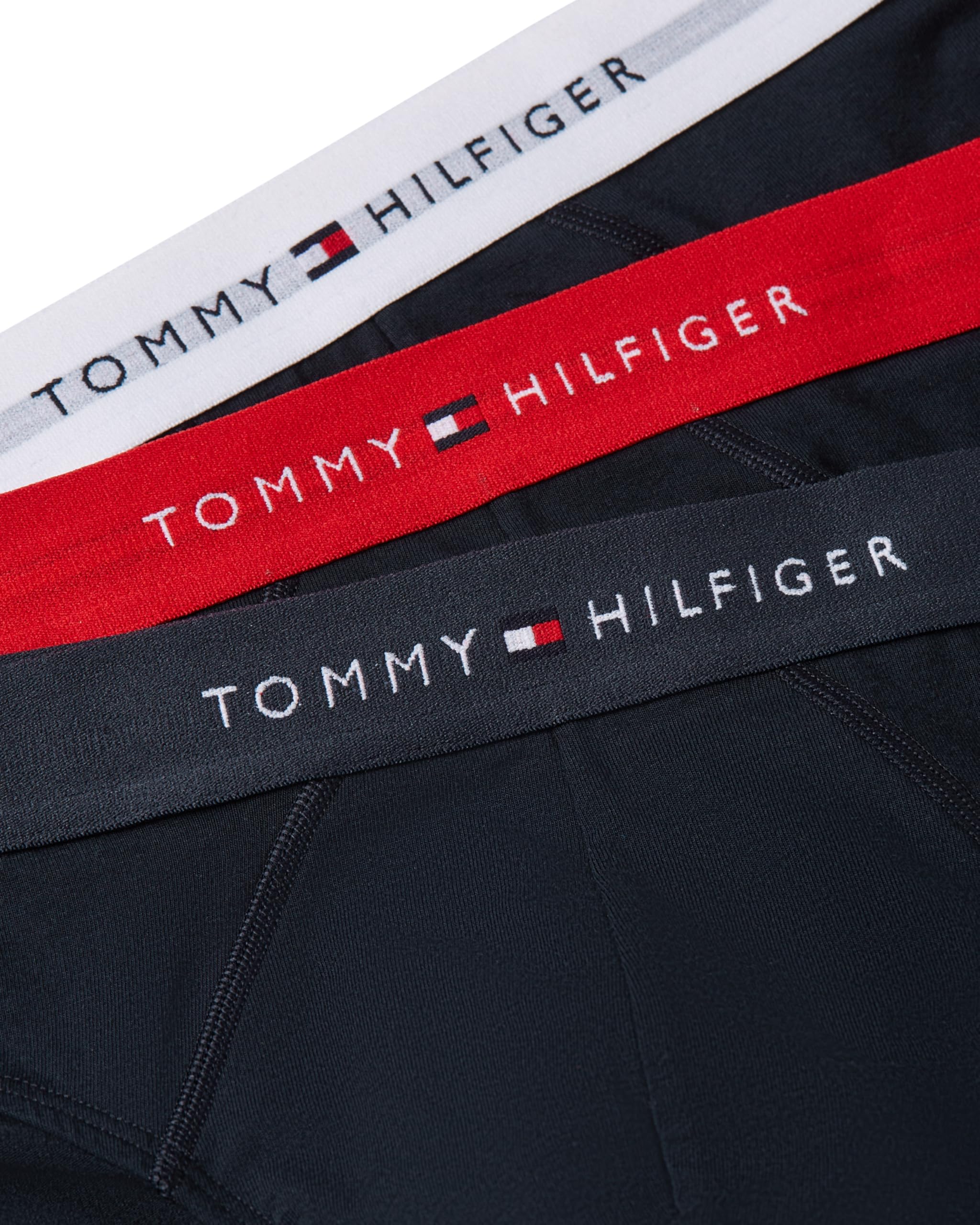 Tommy Hilfiger Majtki męskie, Czarny (Sky/Primary Red/White), M