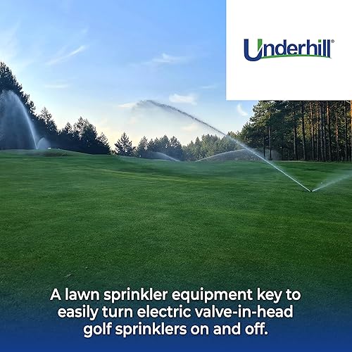 Miniatura 5 de Underhill Llave de válvula de sistema de riego por aspersores de fácil alcance, herramienta clave de rociadores de golf de encendidoapagado, extra
