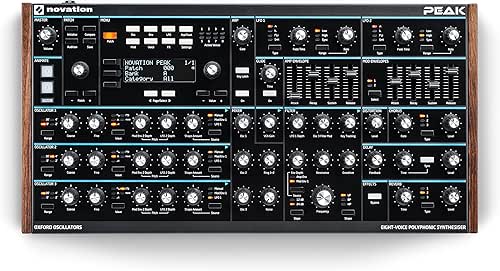 Novation Peak Synthétiseur polyphonique de 8 voix au format desktop,