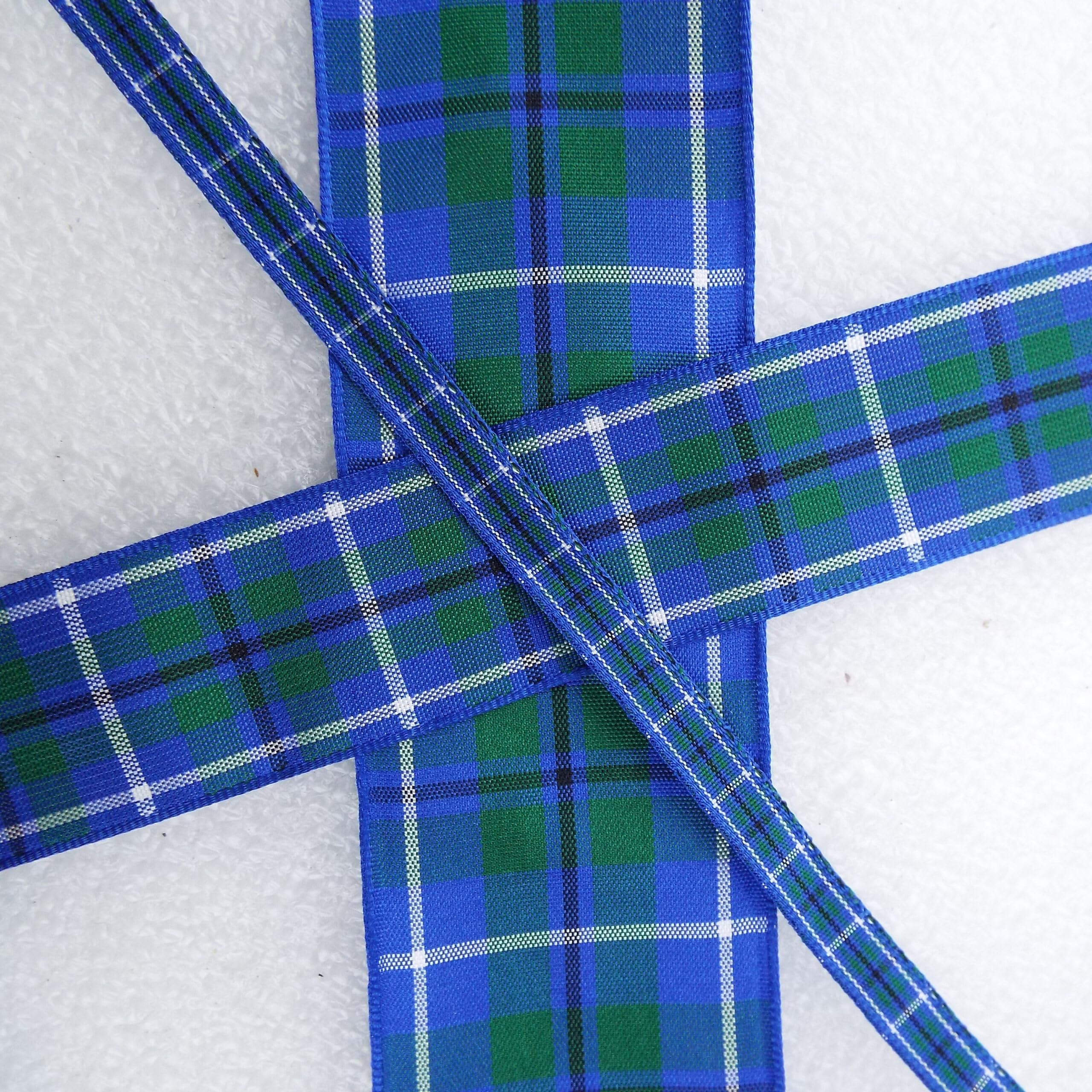 Douglas Tartan Ribbon Scotland Scottish Clan 10 138D, 16mm, 2 Metres