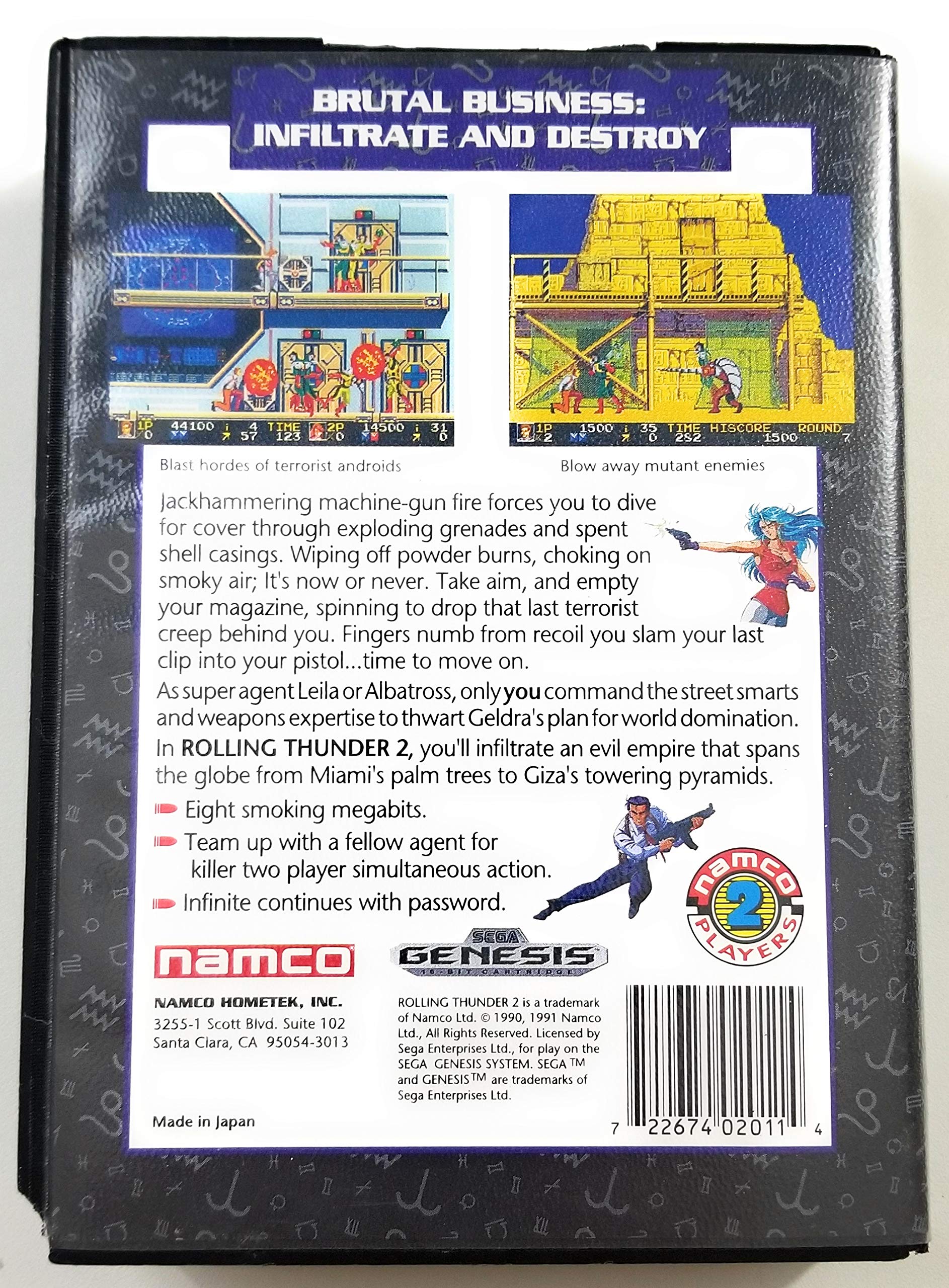 Rolling Thunder 2 MD | Megadrive Jeux Occasion | retrogaming